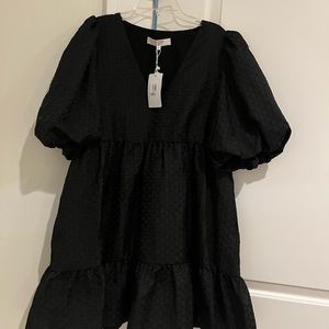 Brand new with tags Crosby by Mollie Burch dress. Black with puff sleeves.
